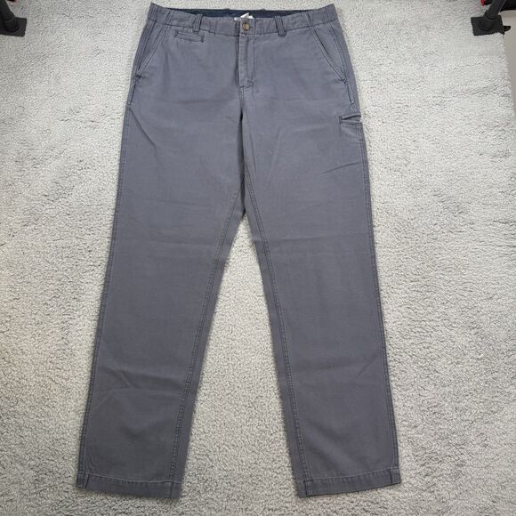 Carbon 2 Cobalt Pants Men's 34x31 Blue Cotton Flat Front Straight Leg - Picture 1 of 11